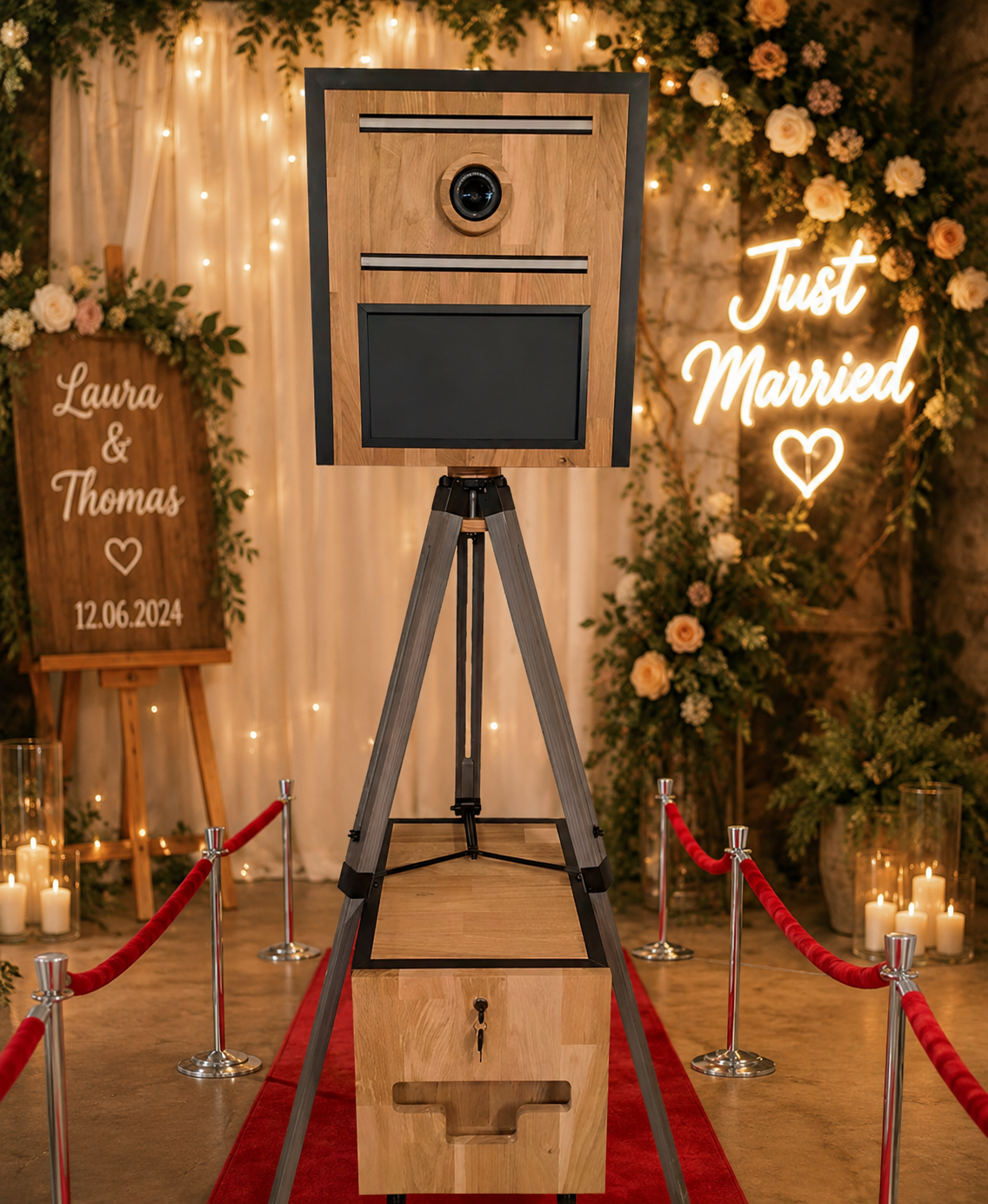 Location photobooth premium à Nantes pour mariages et événements